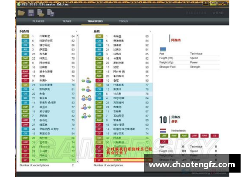 实况足球2013：完整球员名单及特色统计